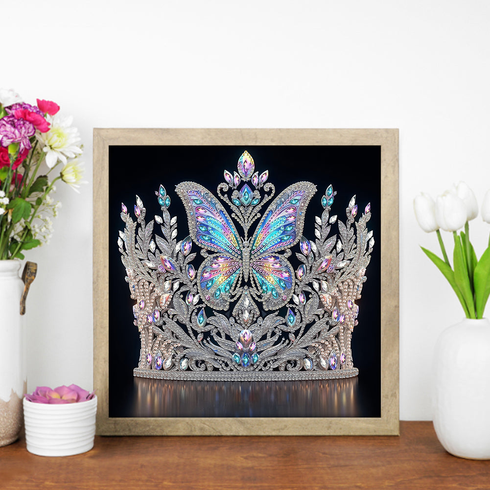 Gorgeous Crown - Special Shaped Drill Diamond Painting 30*30CM