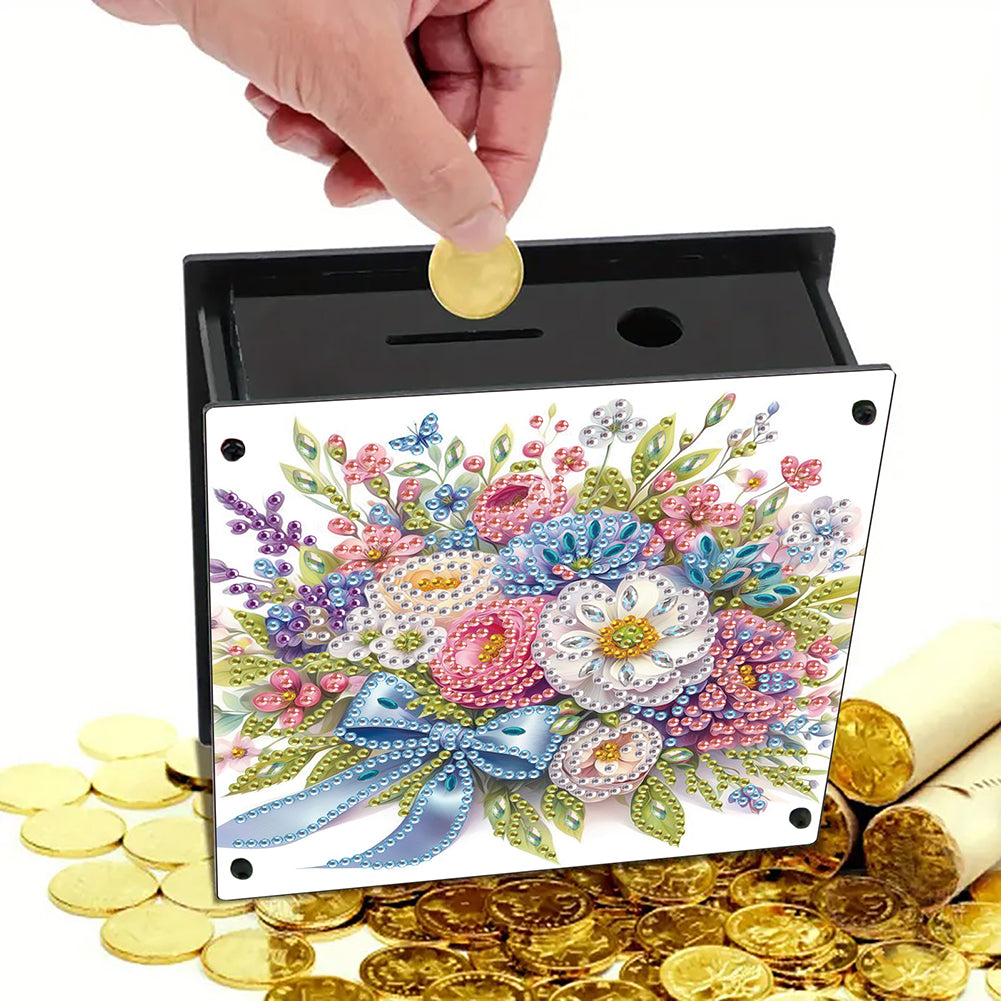 Cat Diamond Painting Money Saving Box Diamond Painting Change Holder Case Decors