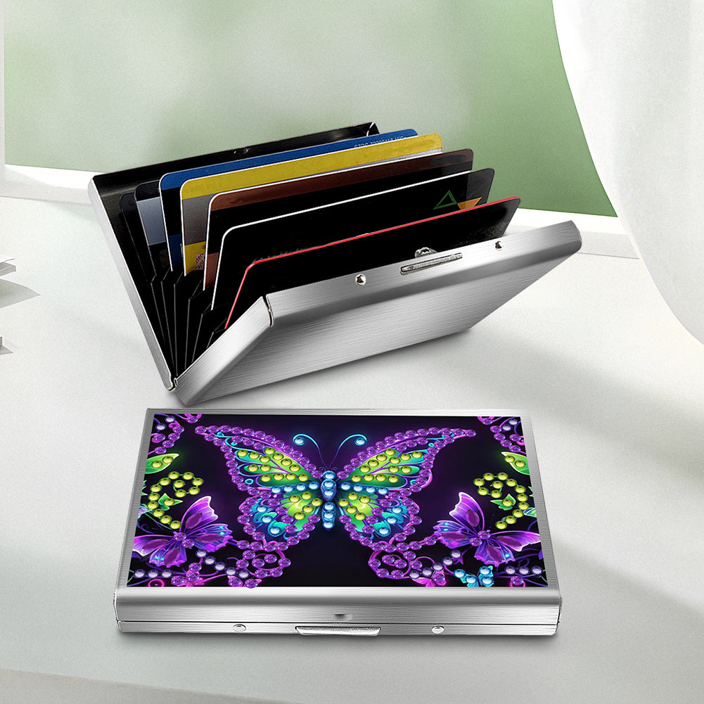 Diamond Painting Credit Card Holder Tree Business Card Holder for Outdoor Travel