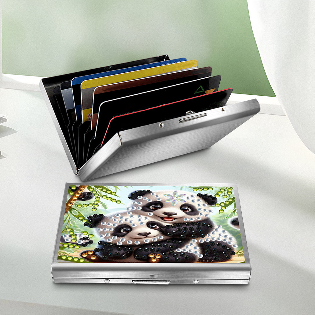 Diamond Painting Credit Card Holder Tree Business Card Holder for Outdoor Travel