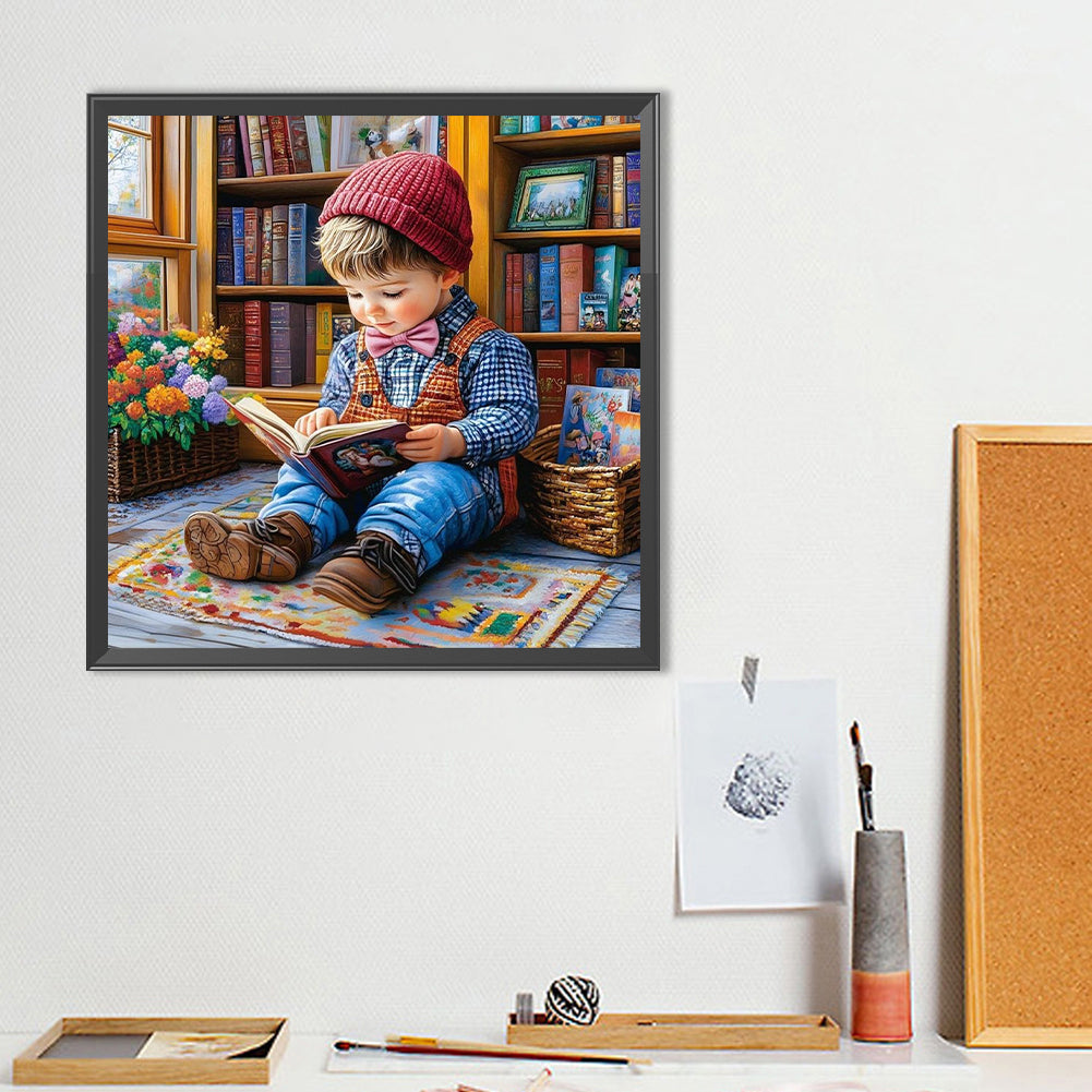 Cute Child - Full Round Drill Diamond Painting 40*40CM