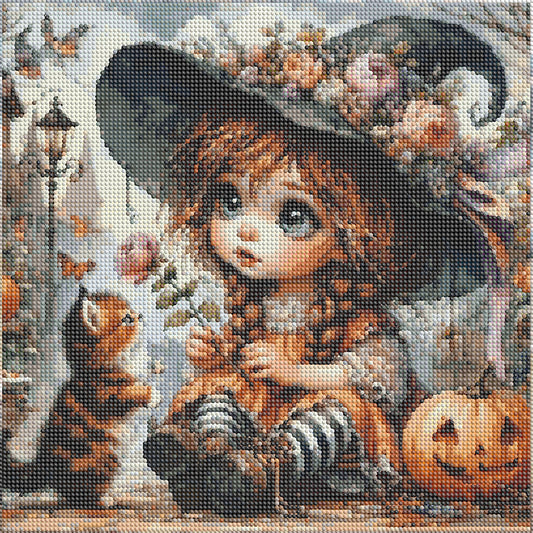 Cute Child - Full Round Drill Diamond Painting 40*40CM