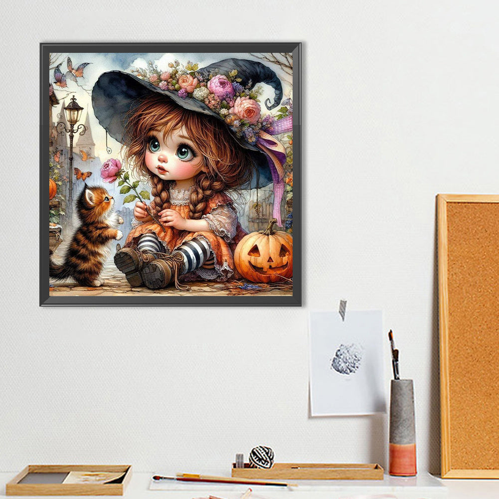 Cute Child - Full Round Drill Diamond Painting 40*40CM
