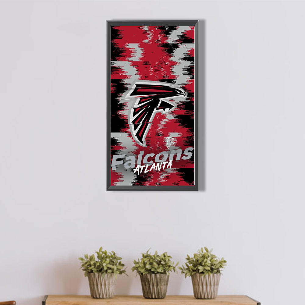 Atlanta Falcons Logo - Full Round Drill Diamond Painting 30*55CM
