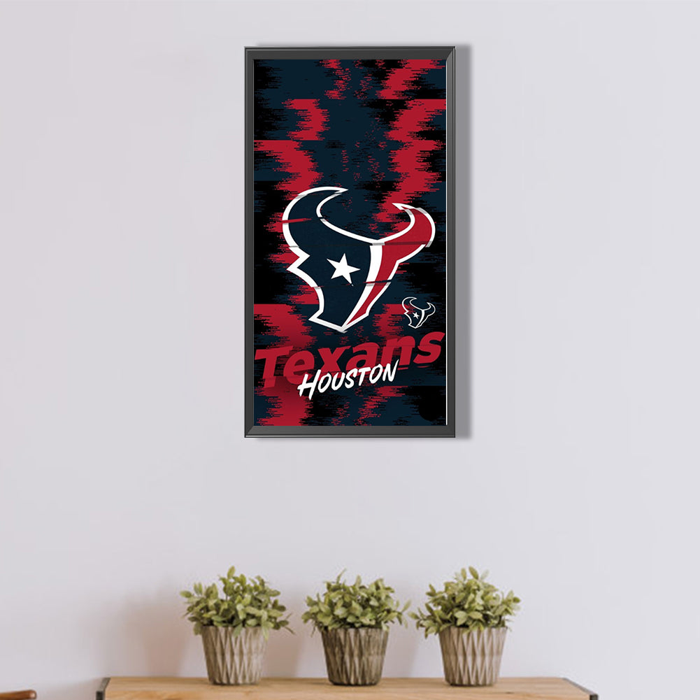 Houston Texans Logo - Full Round Drill Diamond Painting 30*55CM