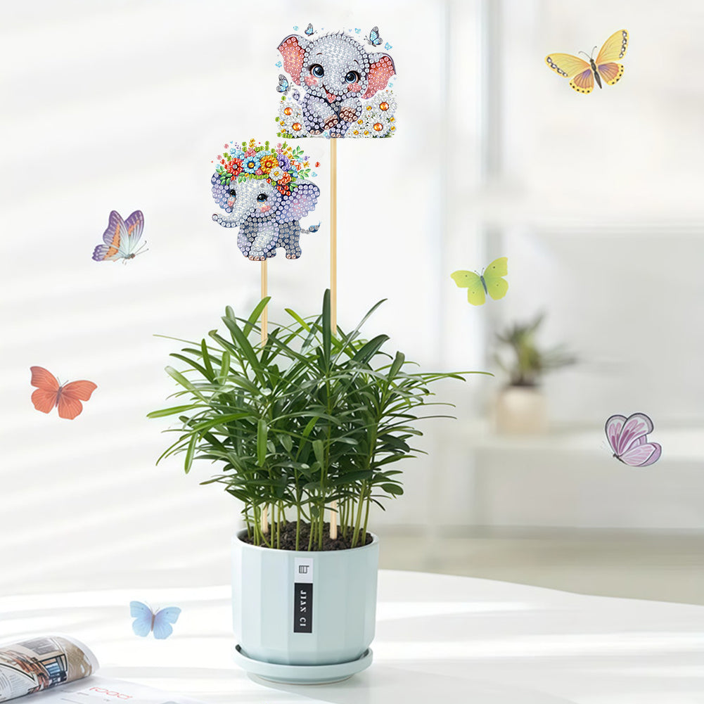 6Pcs Animal Stakes Diamond Painting Kits DIY Diamond Art Kits for Beginners