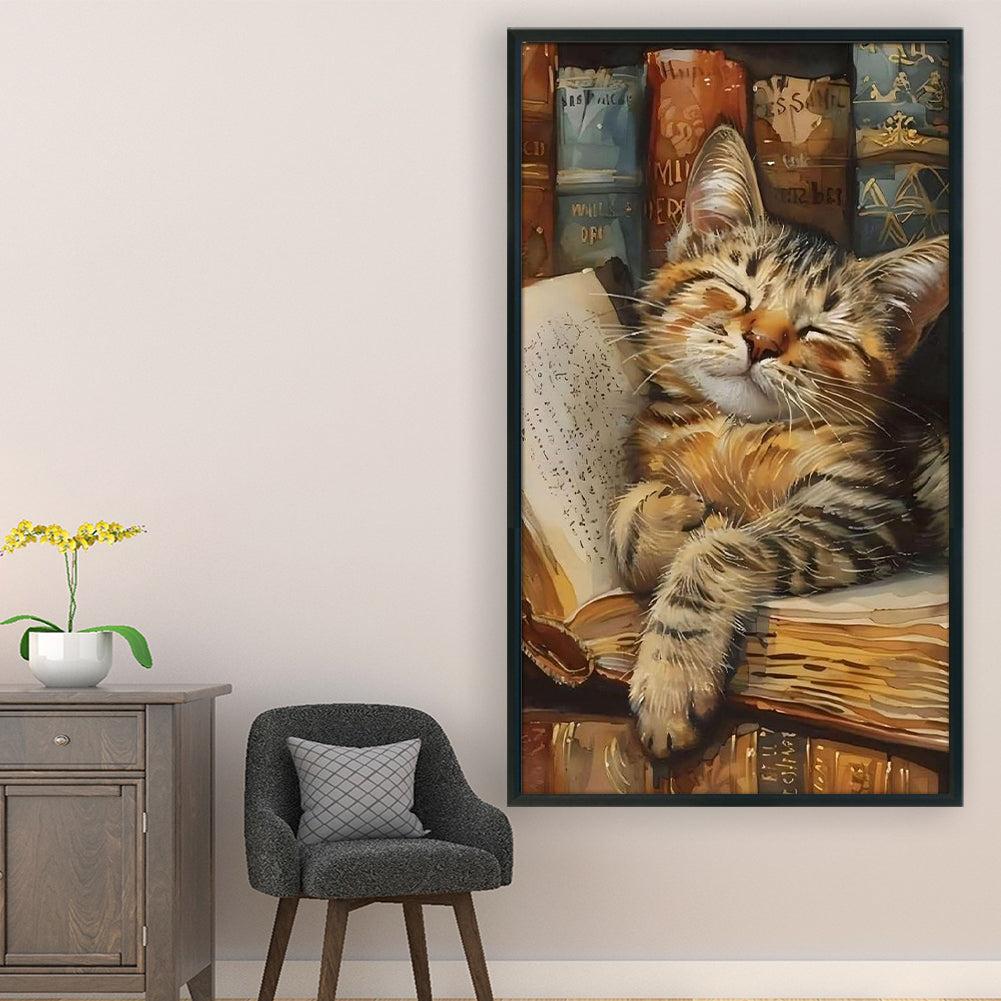 Cat - 11CT Stamped Cross Stitch 40*70CM