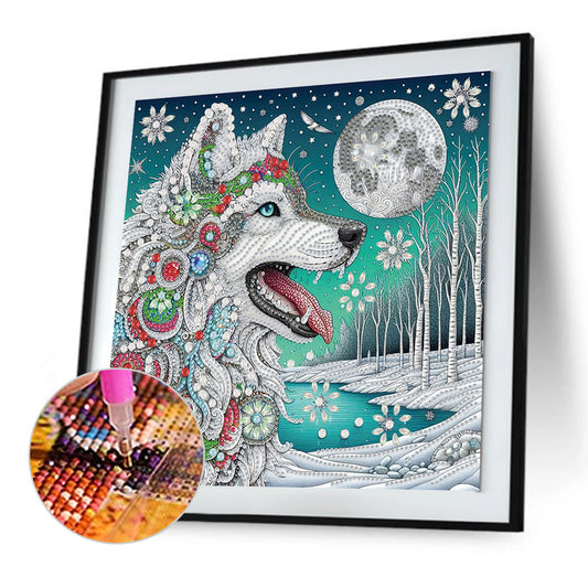 Wolf - Special Shaped Drill Diamond Painting 30*30CM