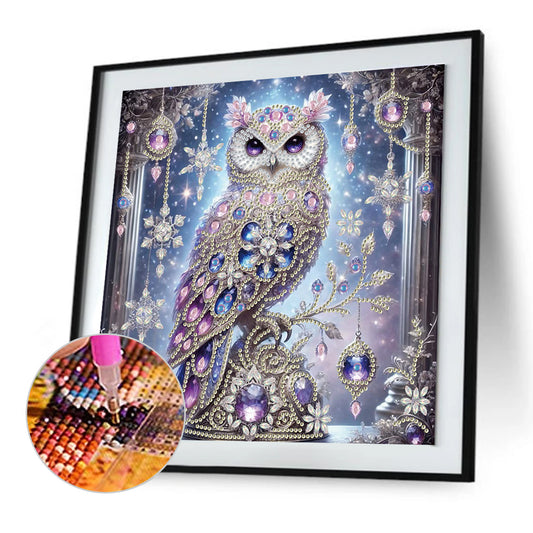 Owl - Special Shaped Drill Diamond Painting 30*30CM