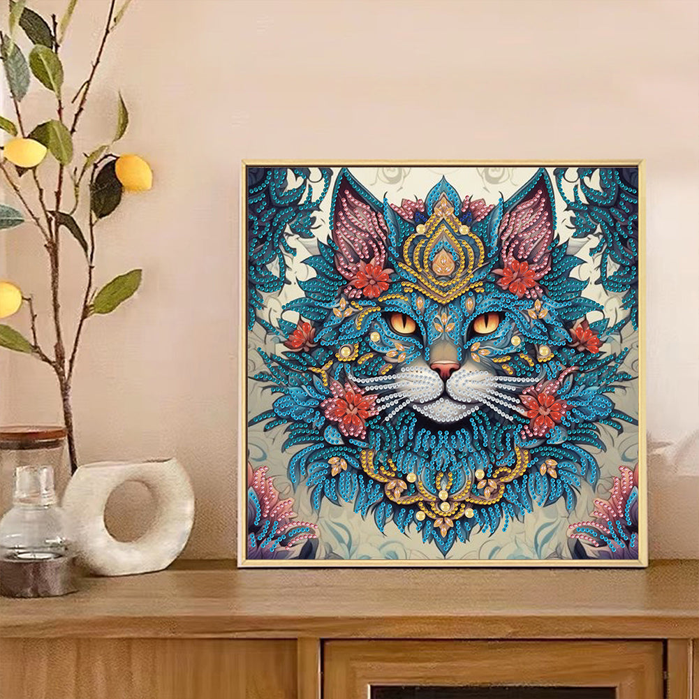 Cat - Special Shaped Drill Diamond Painting 30*30CM