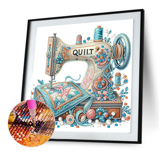 Sewing Machine - Special Shaped Drill Diamond Painting 30*30CM