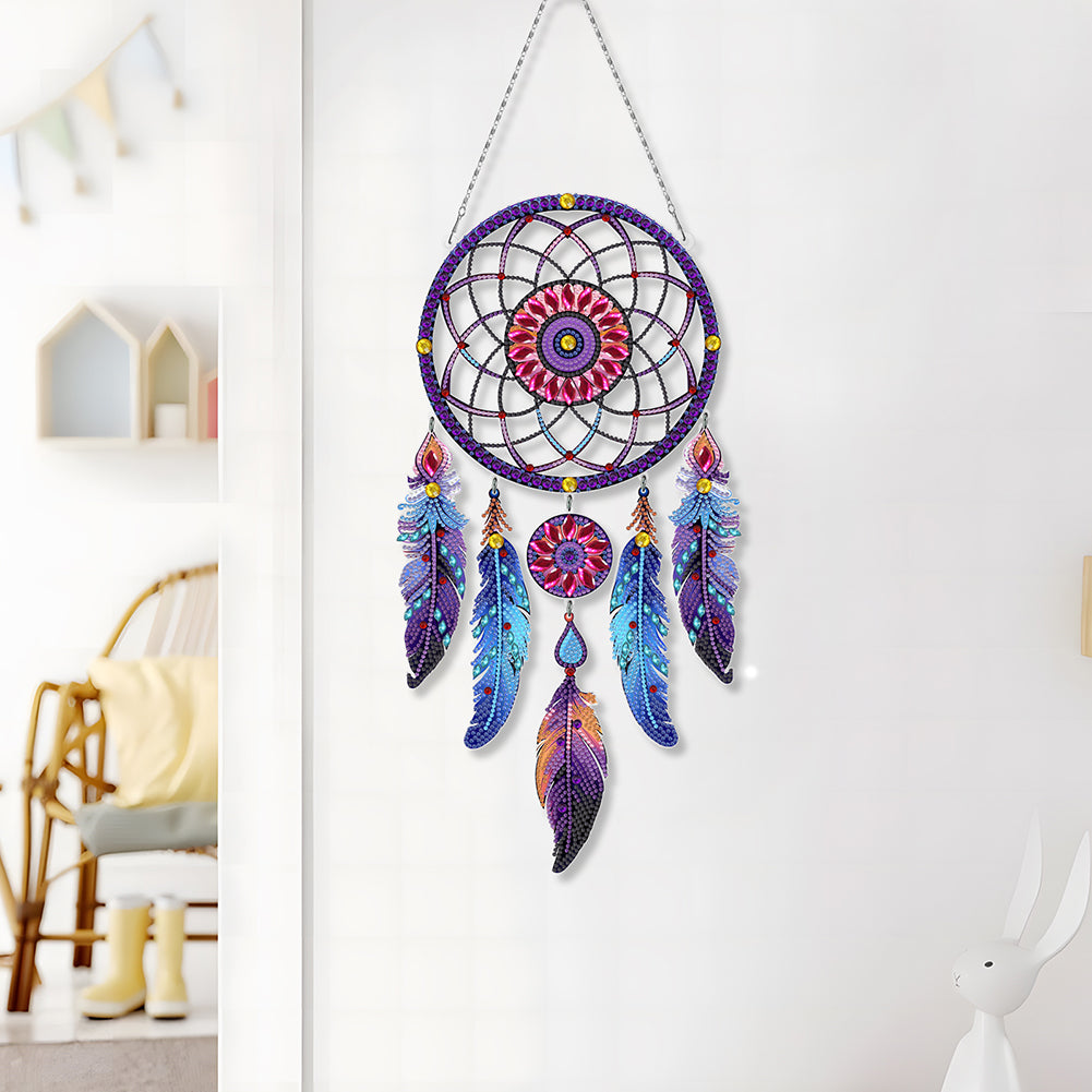 Dream Catcher 2D Flat DIY Diamond Art Pendant Special Shape Diamond Painting Set