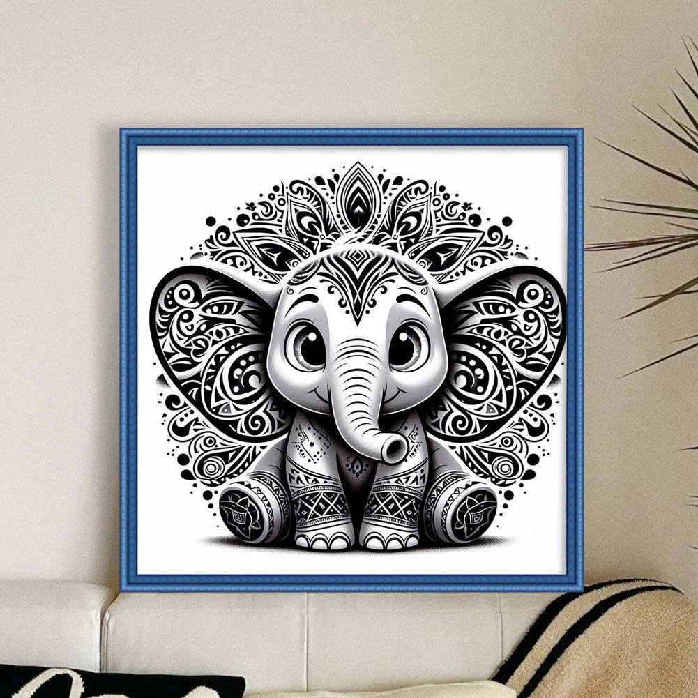 Silhouette Dumbo - 11CT Stamped Cross Stitch 40*40CM