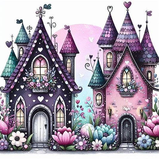 Halloween Cottage - 11CT Stamped Cross Stitch 40*40CM