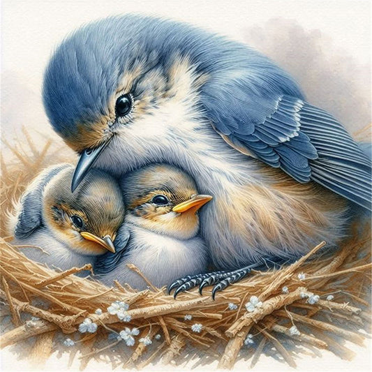 Bluebird - 11CT Stamped Cross Stitch 40*40CM
