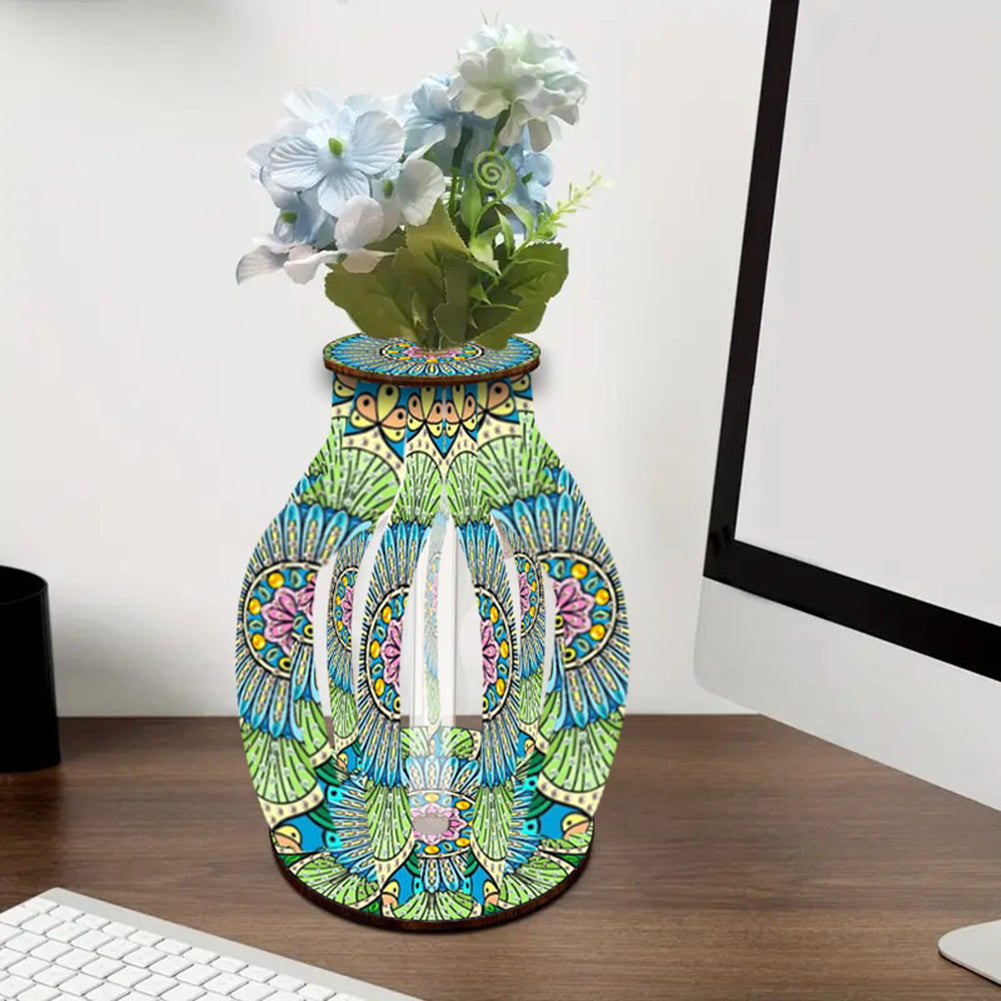 Diamond Painting Flower Vase Desktop Diamond Art Kits for Home Office Decor