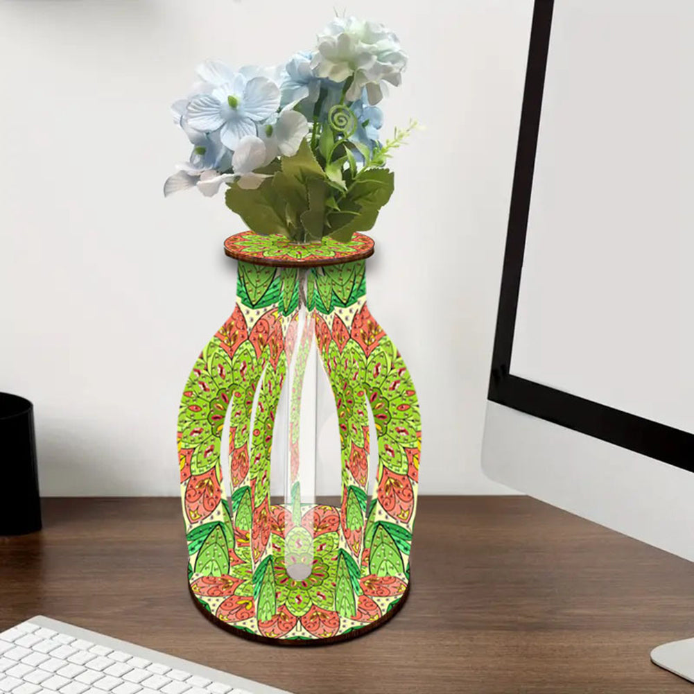 Diamond Painting Flower Vase Desktop Diamond Art Kits for Home Office Decor