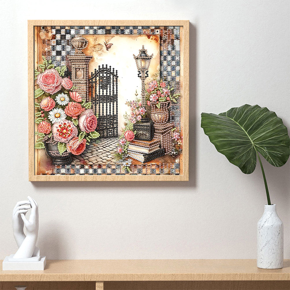 European Atmosphere Bouquet - Special Shaped Drill Diamond Painting 30*30CM