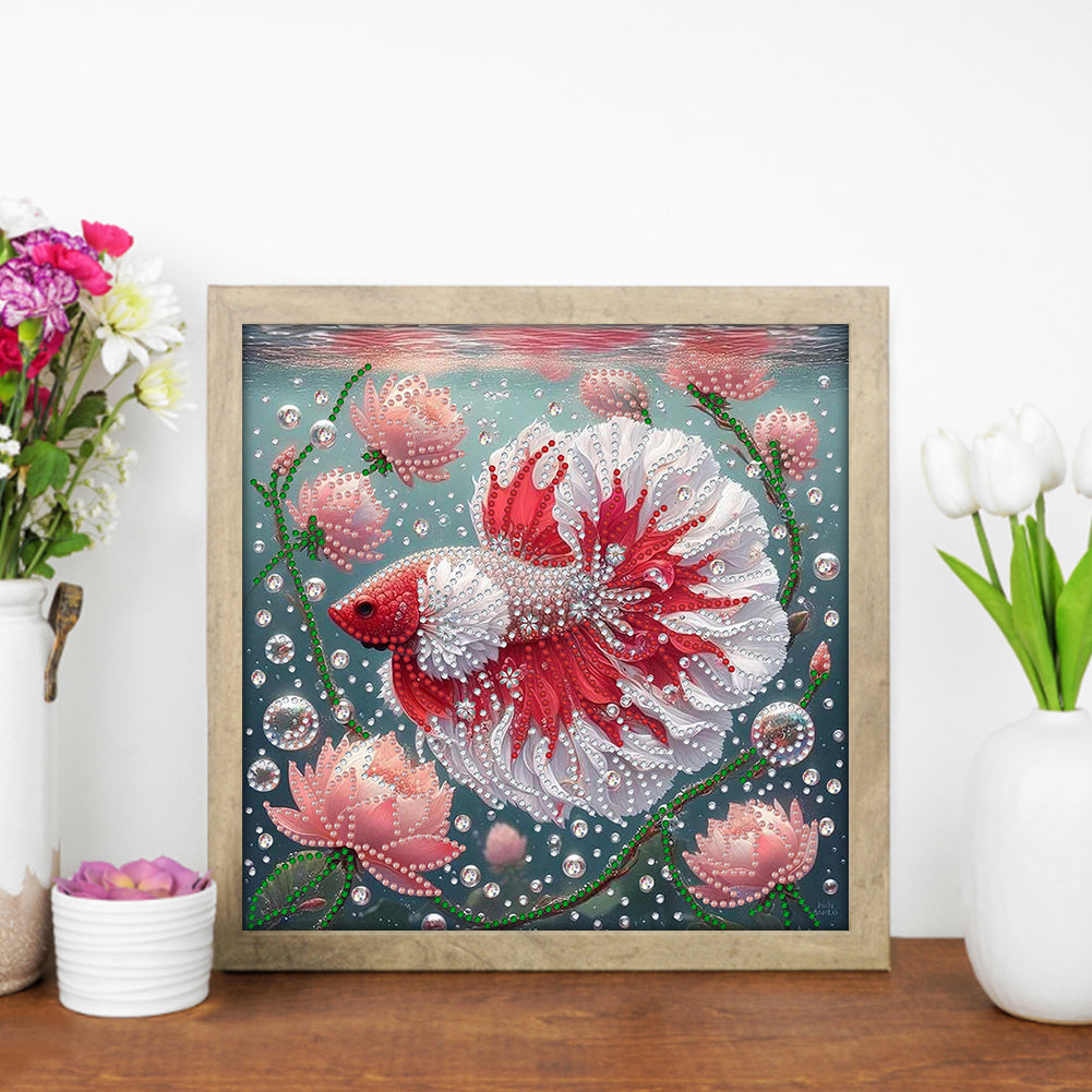 Colorful Fantasy Fish - Special Shaped Drill Diamond Painting 30*30CM