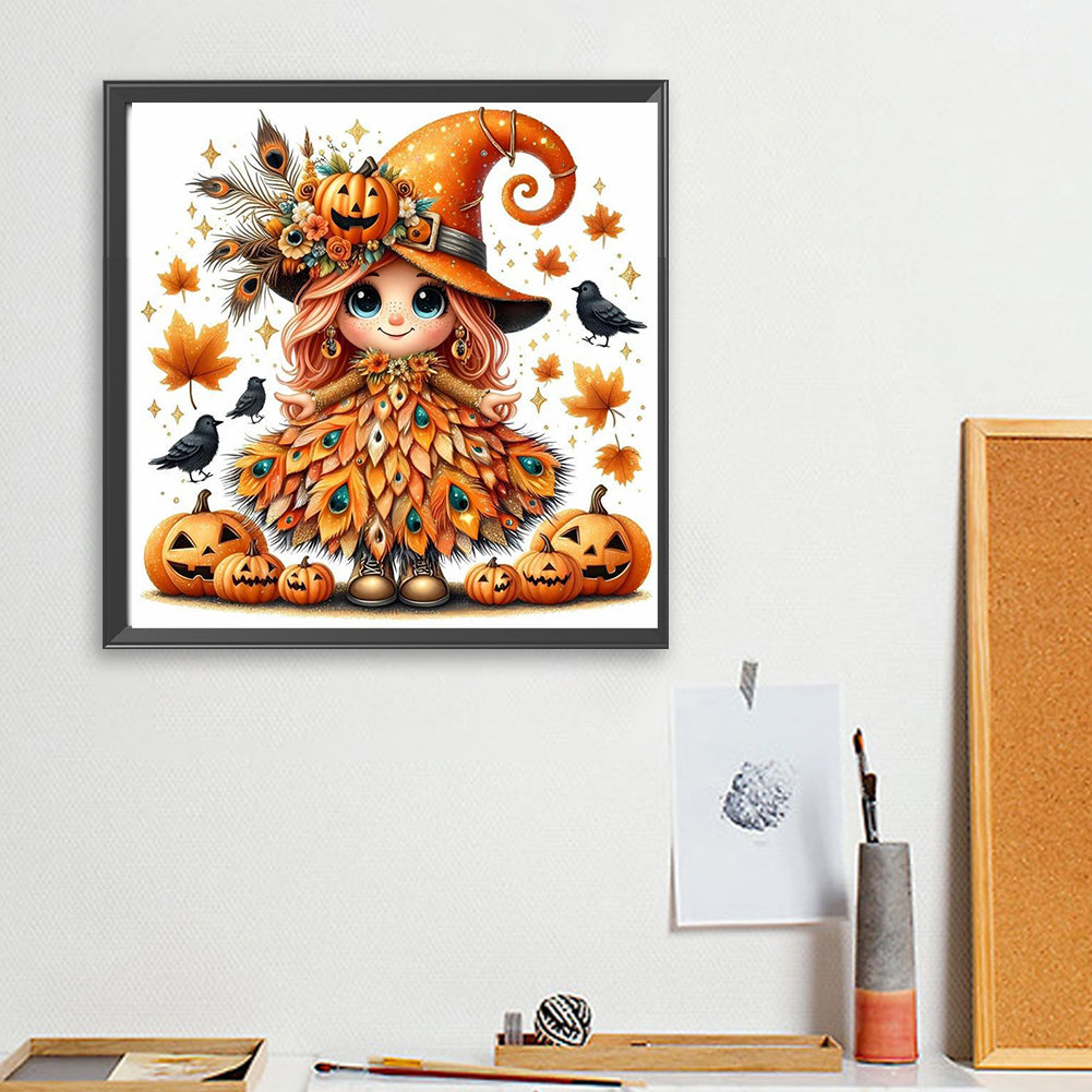 Halloween Girl - Full Square Drill Diamond Painting 30*30CM