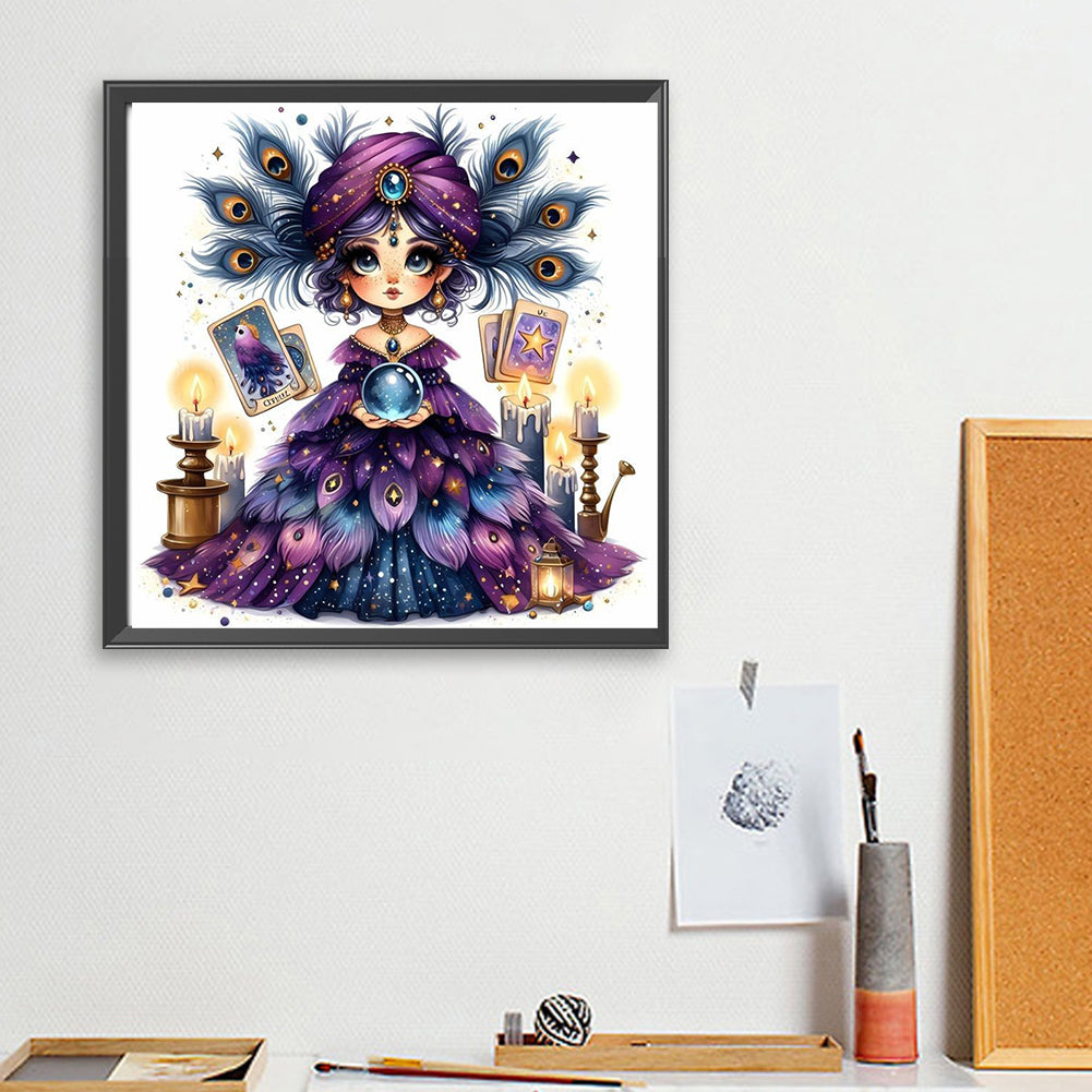 Divination Girl - Full Square Drill Diamond Painting 30*30CM