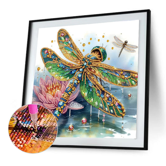 Dragonfly - Special Shaped Drill Diamond Painting 30*30CM