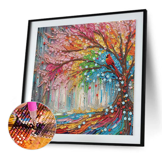 Tree - Special Shaped Drill Diamond Painting 30*30CM