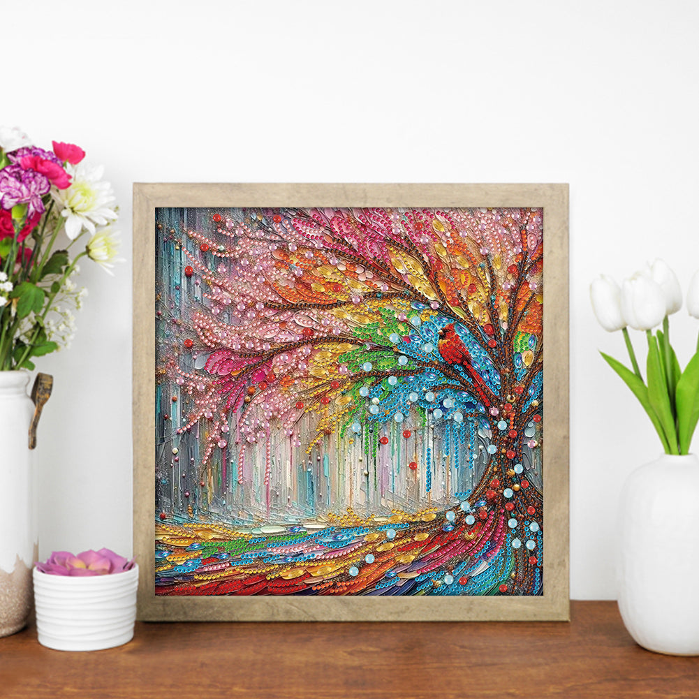 Tree - Special Shaped Drill Diamond Painting 30*30CM