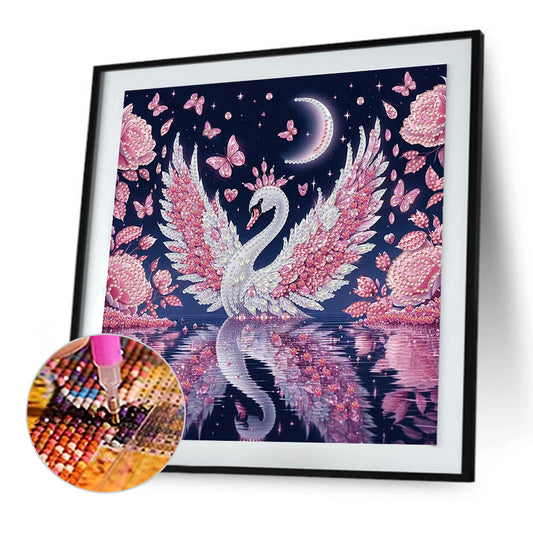 Swan - Special Shaped Drill Diamond Painting 30*30CM