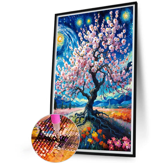 Dream Flower Tree - Full Round Drill Diamond Painting 40*60CM