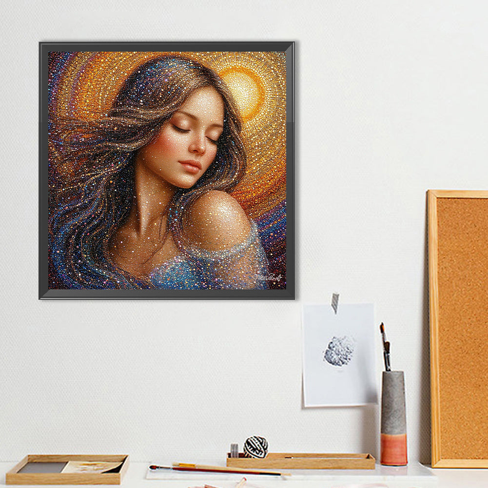 Beauty - Full Round Drill Diamond Painting 40*40CM