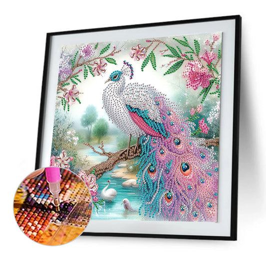 Peacock - Special Shaped Drill Diamond Painting 30*30CM