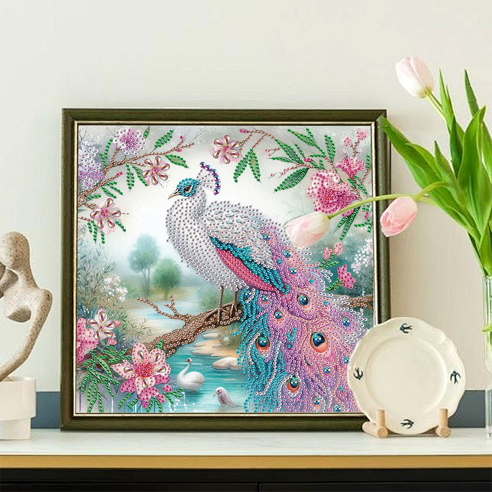 Peacock - Special Shaped Drill Diamond Painting 30*30CM