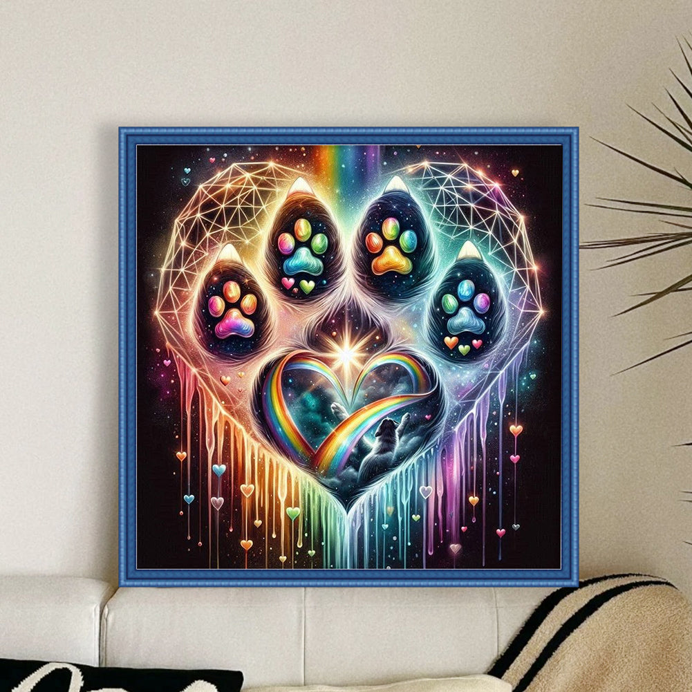 Love Paws - Stamped Cross Stitch 20*20CM
