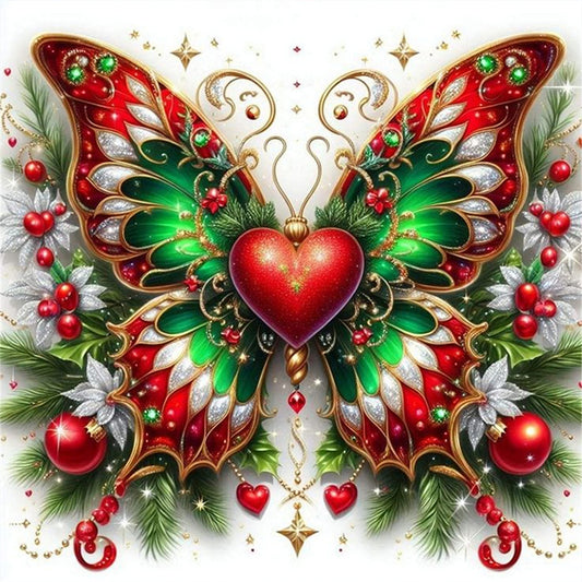 Butterfly - Stamped Cross Stitch 25*25CM