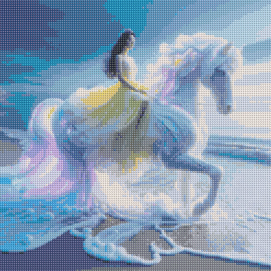 Beach Princess - Full Round Drill Diamond Painting 40*40CM