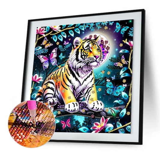 Tiger - Special Shaped Drill Diamond Painting 30*30CM