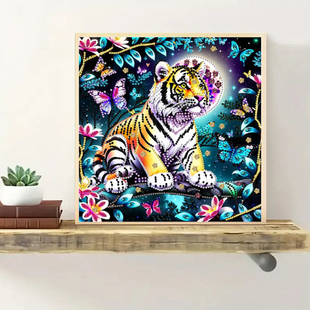 Tiger - Special Shaped Drill Diamond Painting 30*30CM