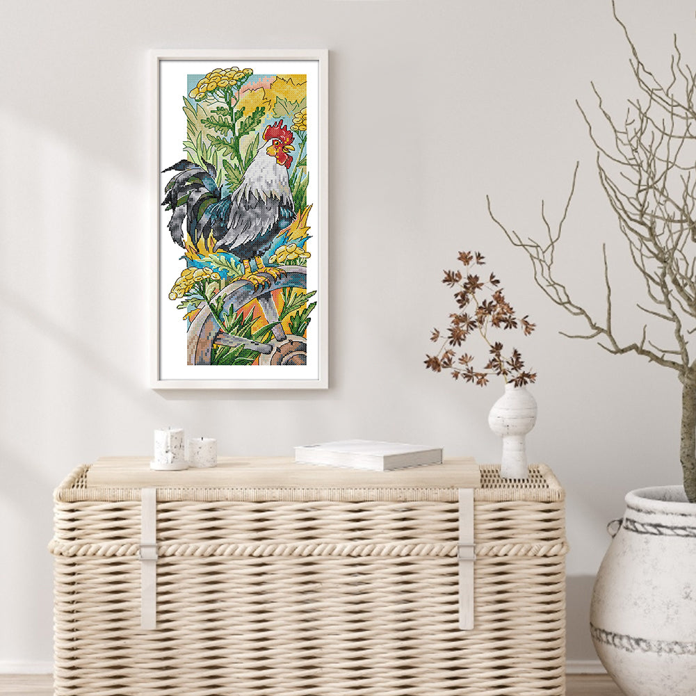 Rural Life - 14CT Stamped Cross Stitch 19*40CM (Joy Sunday)