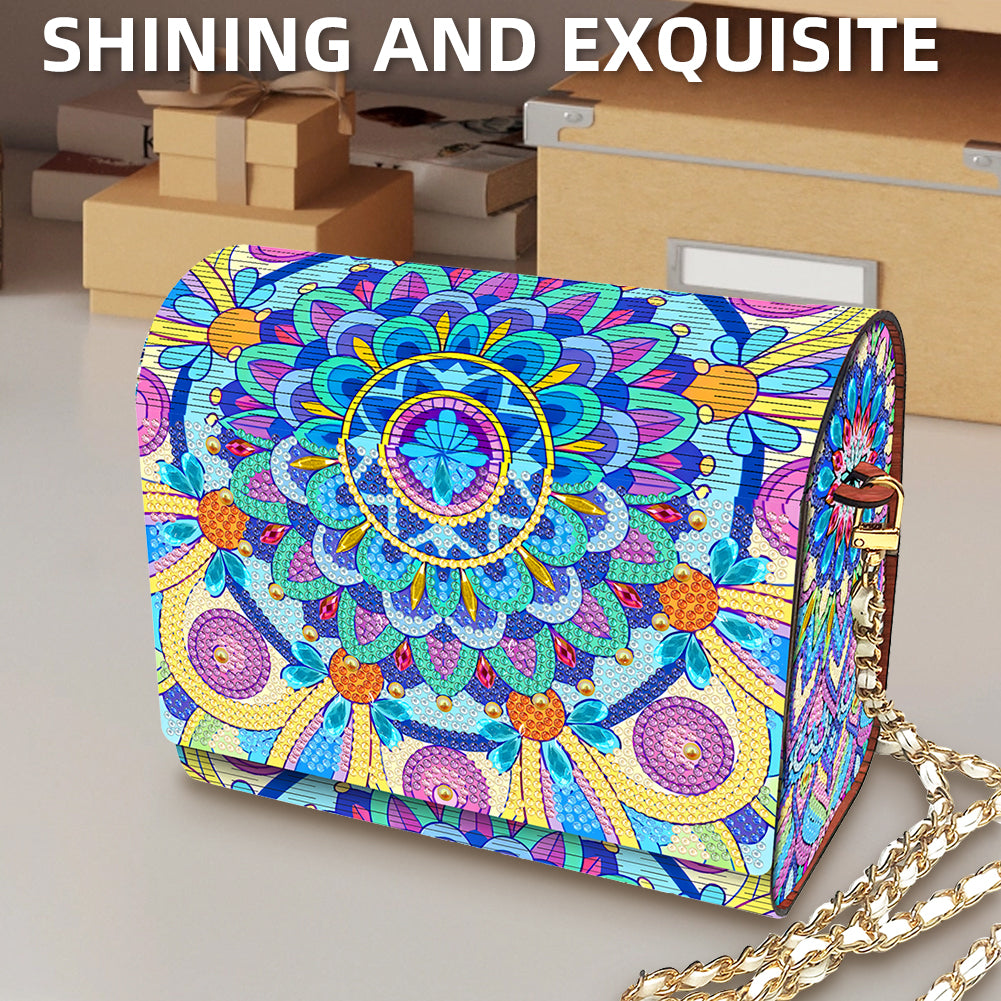 DIY Diamond Art Wooden Coin Pouch 5D Diamond Painting Crystal Rhinestone Purse