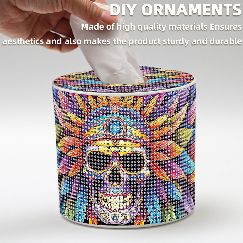 DIY Diamond Painting Handmade Tissue Holder Rhinestones Decorative Tissue Box