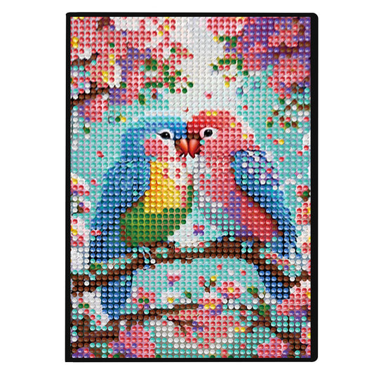 5D DIY Diamond Art Painting Notebook Kit Crystal Notepad Sketchbook for Birthday