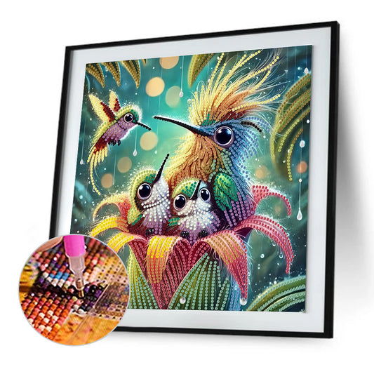 Hummingbird - Special Shaped Drill Diamond Painting 30*30CM