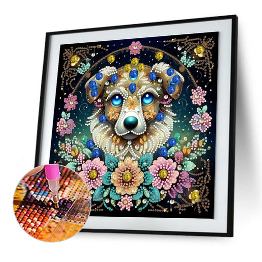 Dog - Special Shaped Drill Diamond Painting 30*30CM