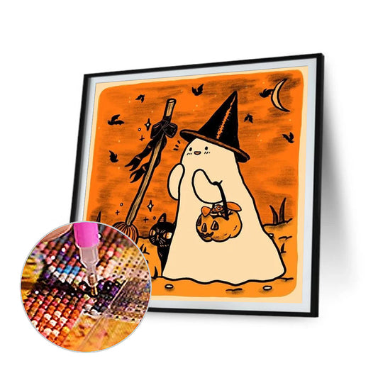 Halloween Ghost - Full Round Drill Diamond Painting 30*30CM