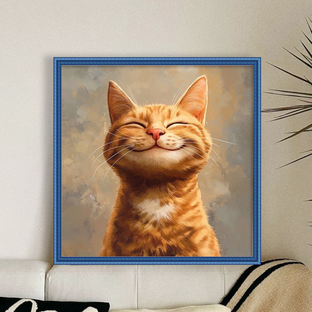 Cat - 11CT Stamped Cross Stitch 40*40CM