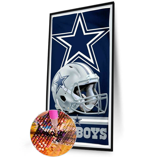 Cowboys Team - Full Round Drill Diamond Painting 30*60CM