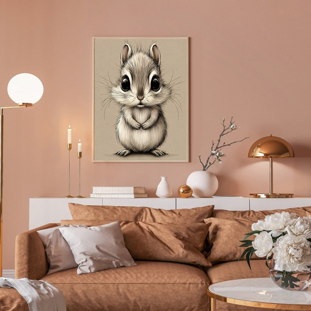 Rabbit - Full Round Drill Diamond Painting 30*40CM