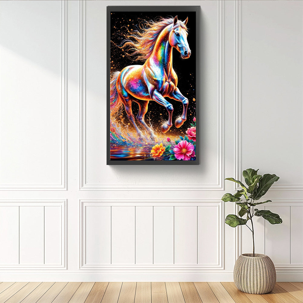Colorful Horse - Full Round Drill Diamond Painting 40*70CM