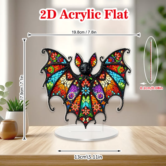 2D Flat Halloween DIY Diamond Painting 5D Desktop Ornaments Kit for Home Decor